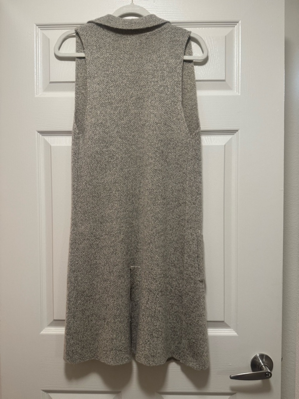 Love Tree Textured Knit Sleeveless Vest in Heather Taupe - Picture 6 of 11